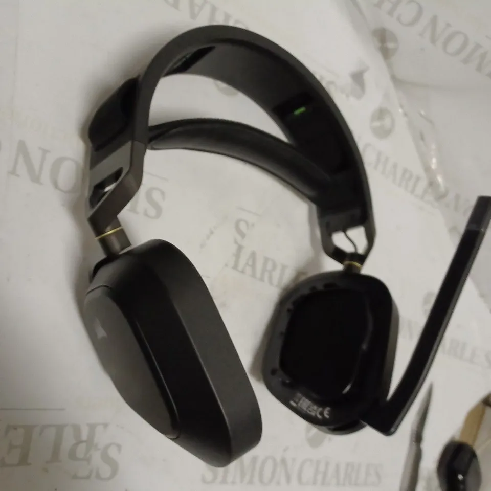 CORSAIR HS80 RGB WIRELESS PRO GAMING HEADSET WITH SPATIAL AUDIO, BLACK