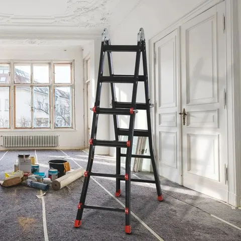 BOXED RINGLES 4.01M ALUMINIUM MULTI-POSITION LADDER (1 BOX)