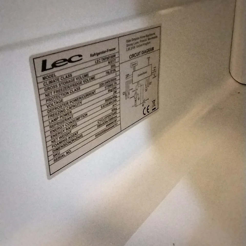 LEC TALL FRIDGE FREEZER