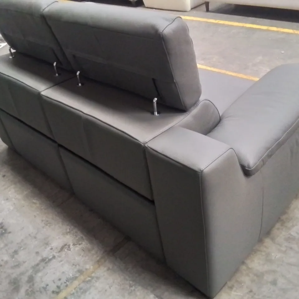 QUALITY DESIGNER ITALIAN MADE RICCARDO LEATHER 2 SEATER ELECTRIC RECLINER SOFA
