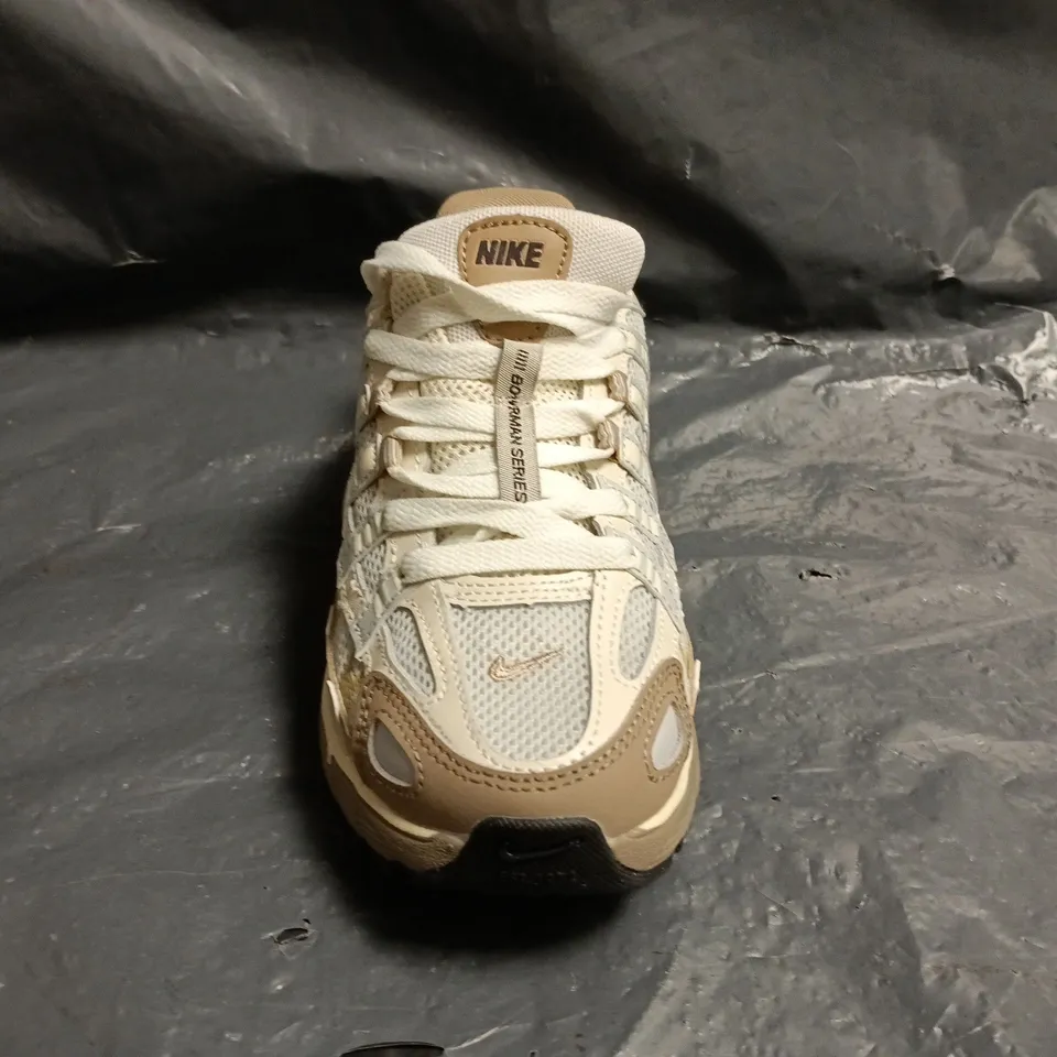 PAIR OF NIKE P-6000 TRAINERS IN TAN/BEIGE SIZE UK 4