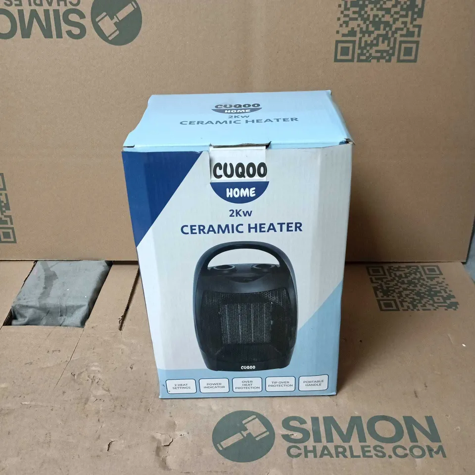 CUQOO HOME 2KW CERAMIC HEATER BOXED