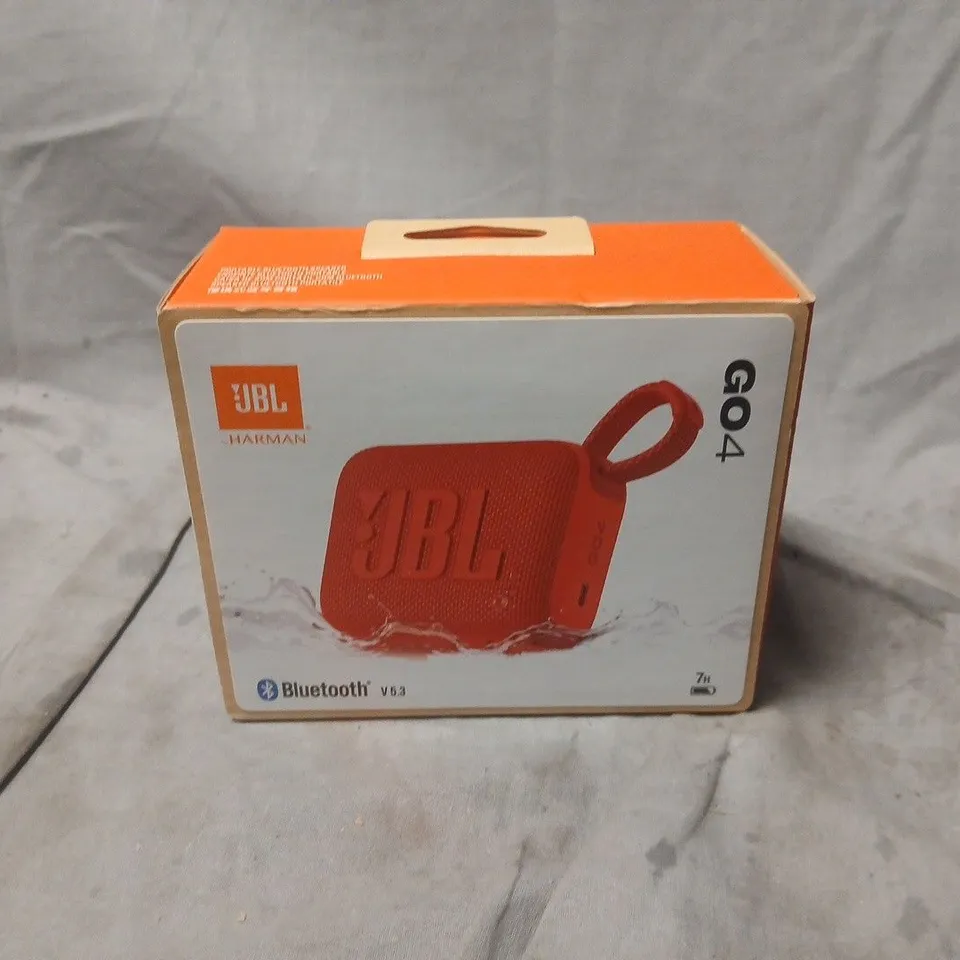 BOXED AND SEALED JBL HARMAN GO4 BLUETTOTH SPEAKER