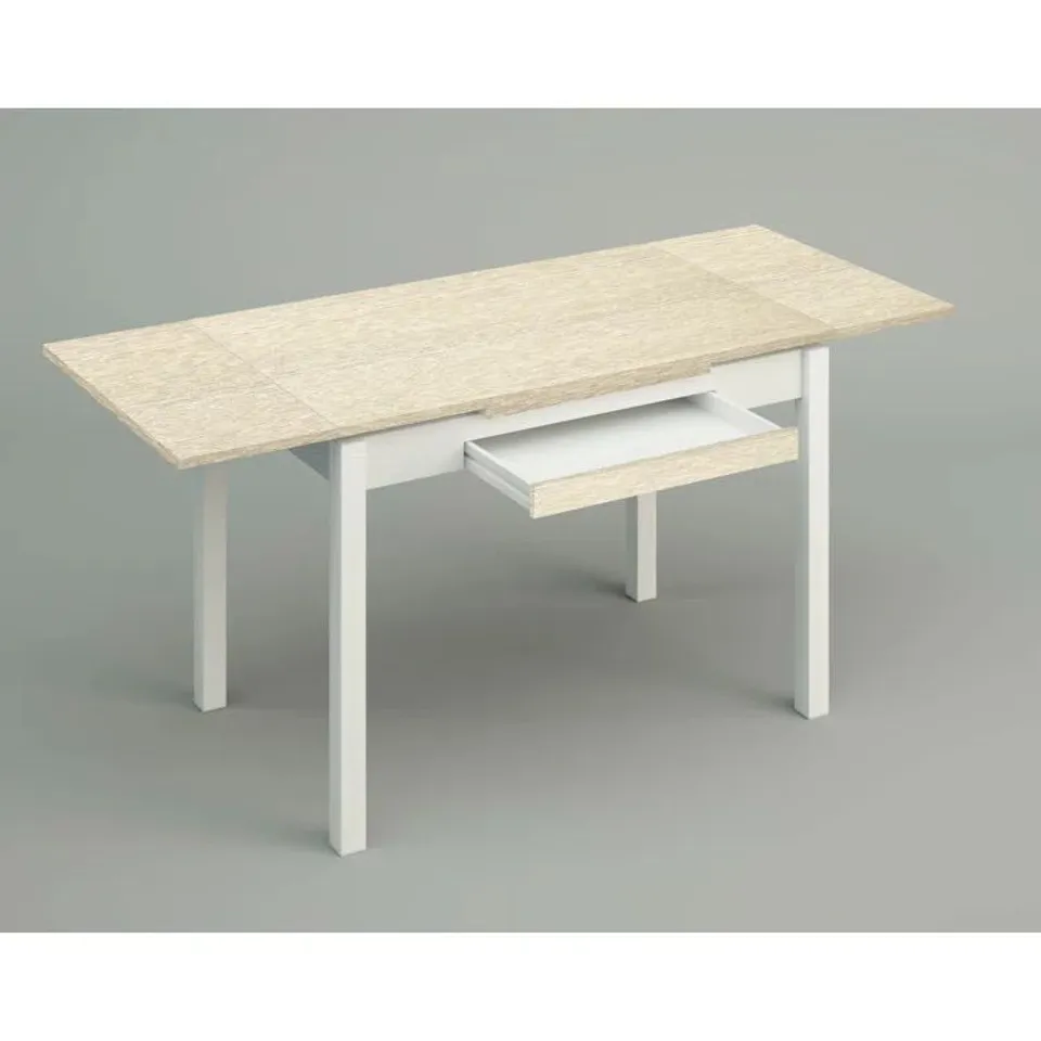 BOXED GABRIEL EXTENDABLE IRON DINING TABLE (1 BOX)
