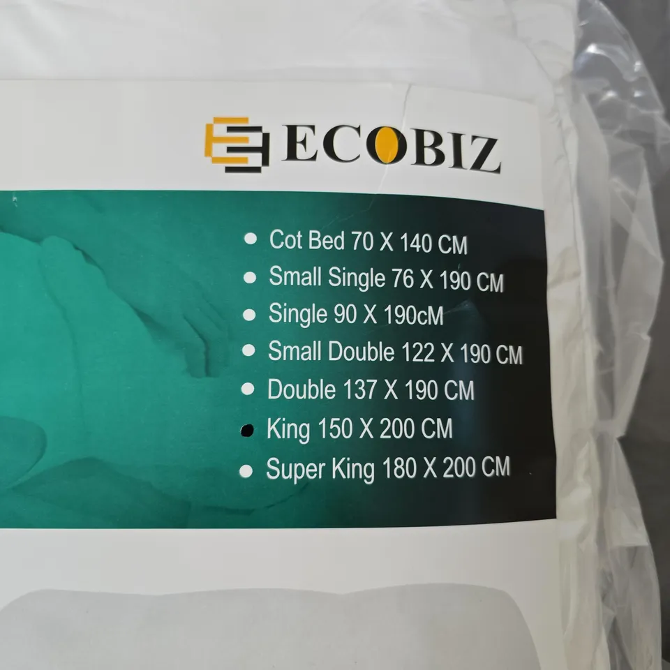 ECOBIZ MATTRESS TOPPER – SEALED PACKAGING, KING SIZE 