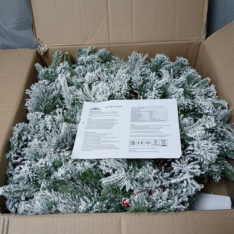 FESTIVE CHRISTMAS DECORATION GARLAND WITH LIGHTS AND INSTRUCTIONS