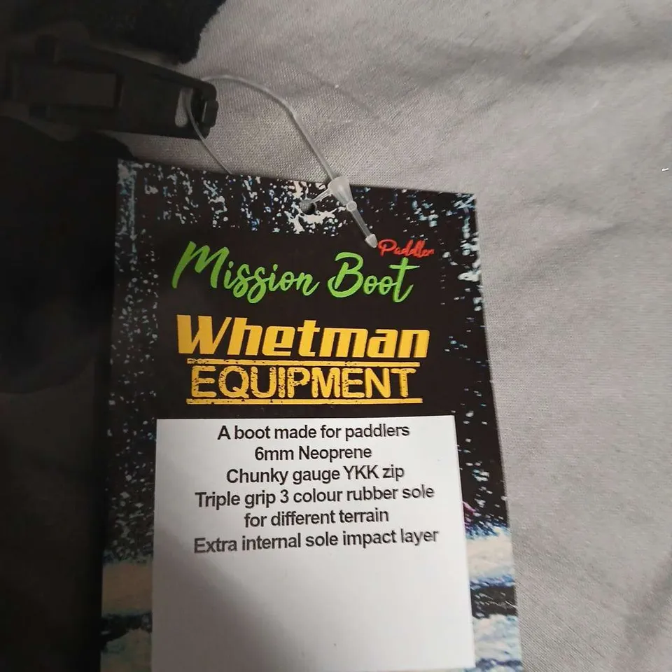 MISSION BOOT WETMAN EQUIPMENT – NEOPRENE PADDLING BOOT, BLACK - SIZE UK 11