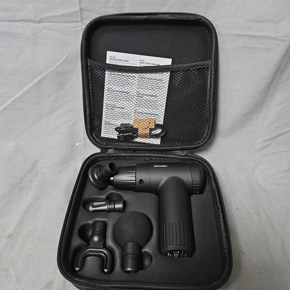HOMEDICS NOVO REST & RECOVERY MINI MASSAGE GUN – WITH TRAVEL CASE
