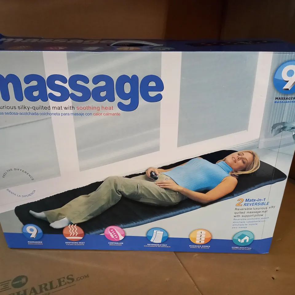 BOXED MASSAGE SILKY QUILTED MAT WITH HEATING