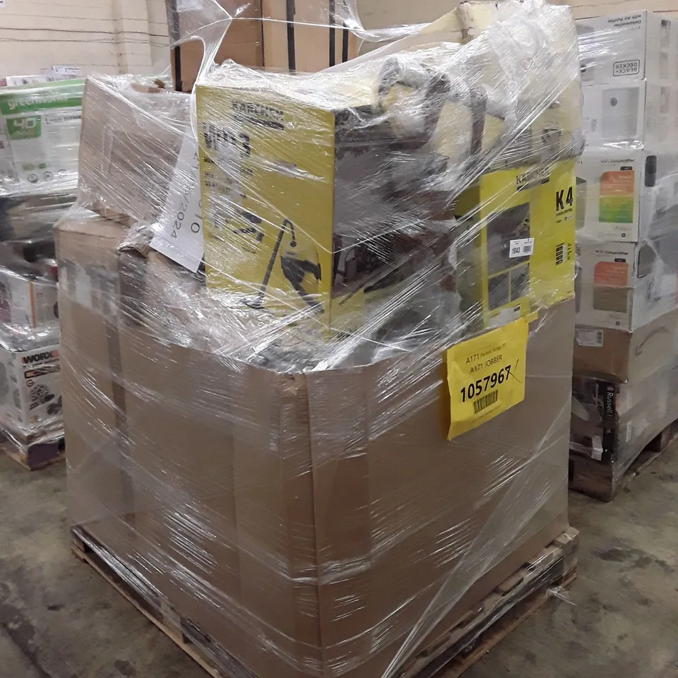 PALLET OF APPROXIMATELY 19 UNPROCESSED RAW RETURN HOUSEHOLD AND ELECTRICAL GOODS TO INCLUDE;