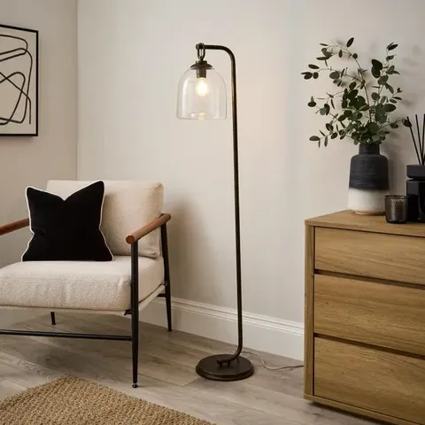 BOXED ALBA INDUSTRIAL FLOOR LAMP