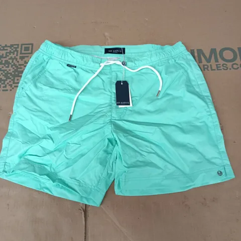 MR MARVIS SWIM SHORTS – TURQUOISE, UK 32 (W32 MEDIUM) – HANDMADE IN PORTUGAL