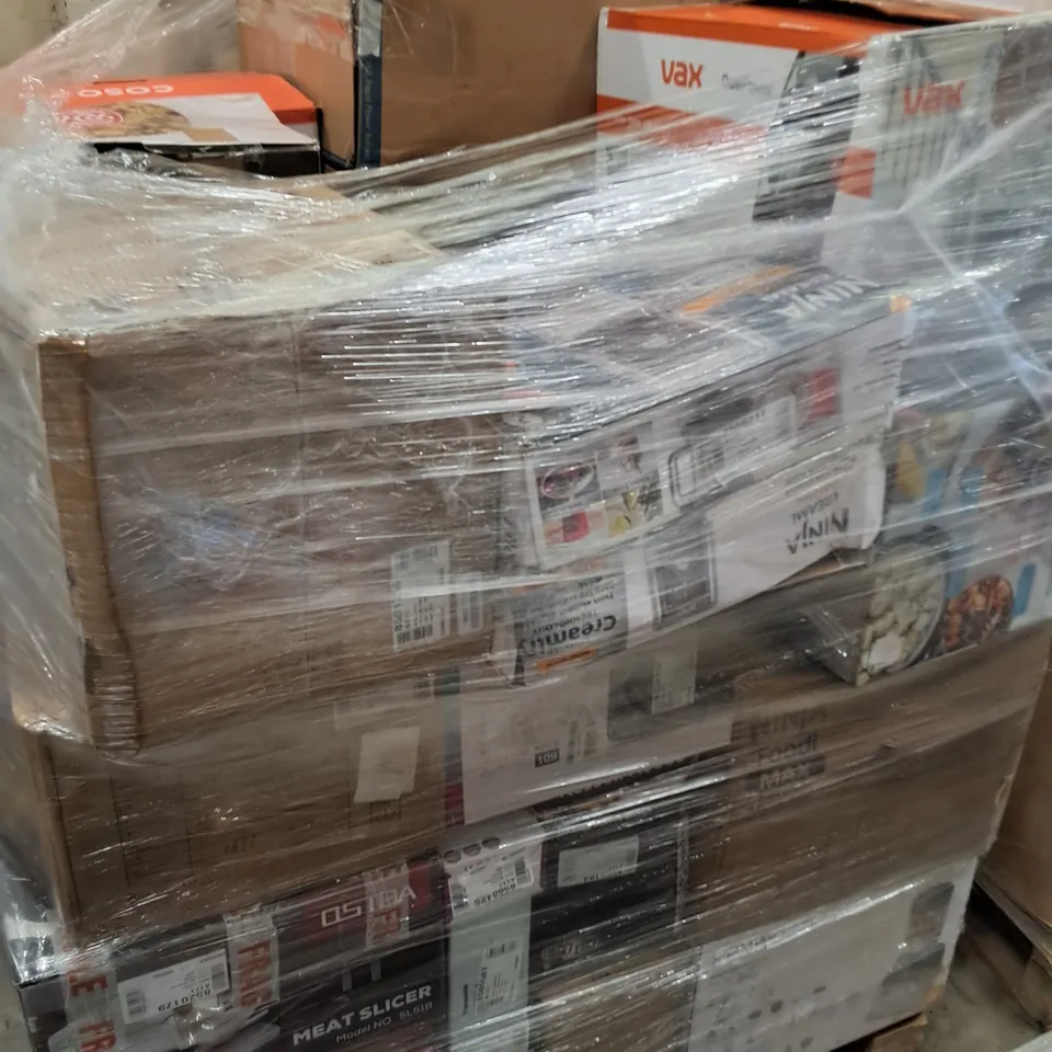 PALLET OF APPROXIMATELY 40 UNPROCESSED RAW RETURN HOUSEHOLD AND ELECTRICAL GOODS TO INCLUDE;