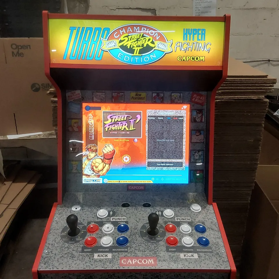 ARCADE1UP CAPCOM TURBO STREET FIGHTER 14-IN-1 WIFI LEGACY ARCADE MACHINE