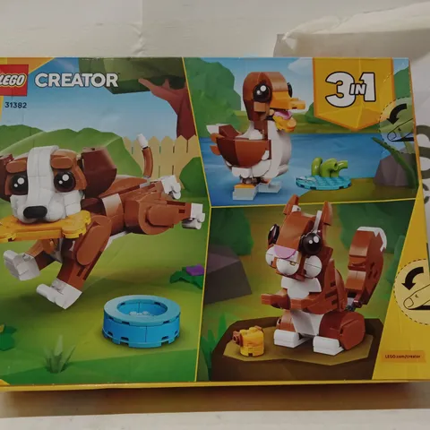 LEGO CREATOR 3-IN-1 SET – BOXED (3 IN 1) – COLOURFUL DOG & FRIENDS SCENE