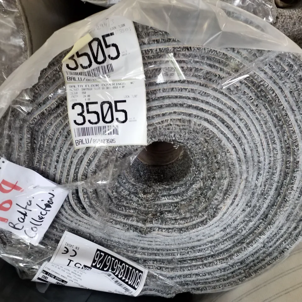 ROLL OF QUALITY DARTMOOR TWIST SB 3077/0950 CARPET APPROXIMATELY 24×4M