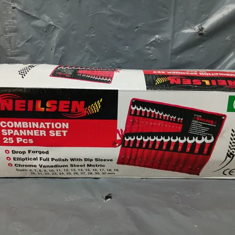 BOXED NEILSEN COMBINATION SPANNER SET (25 PCS) - COLLECTION ONLY