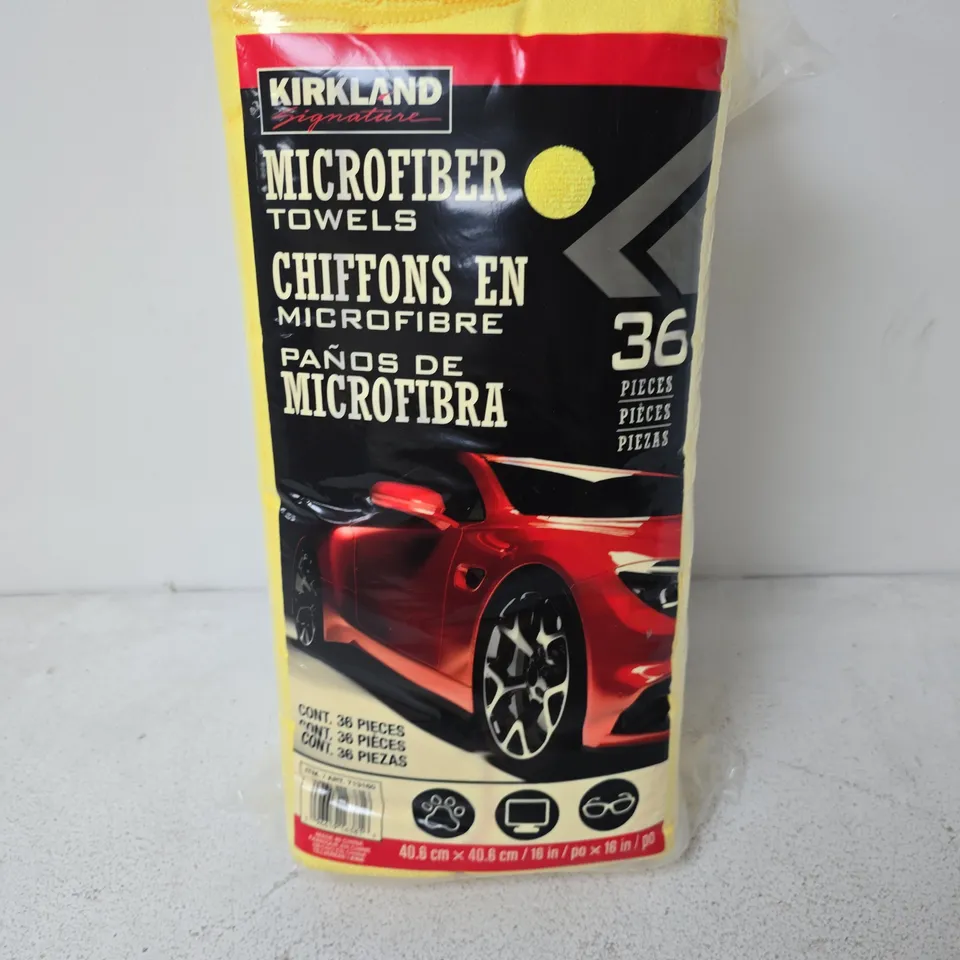KIRKLAND SIGNATURE MICROFIBRE TOWELS (36PCS)
