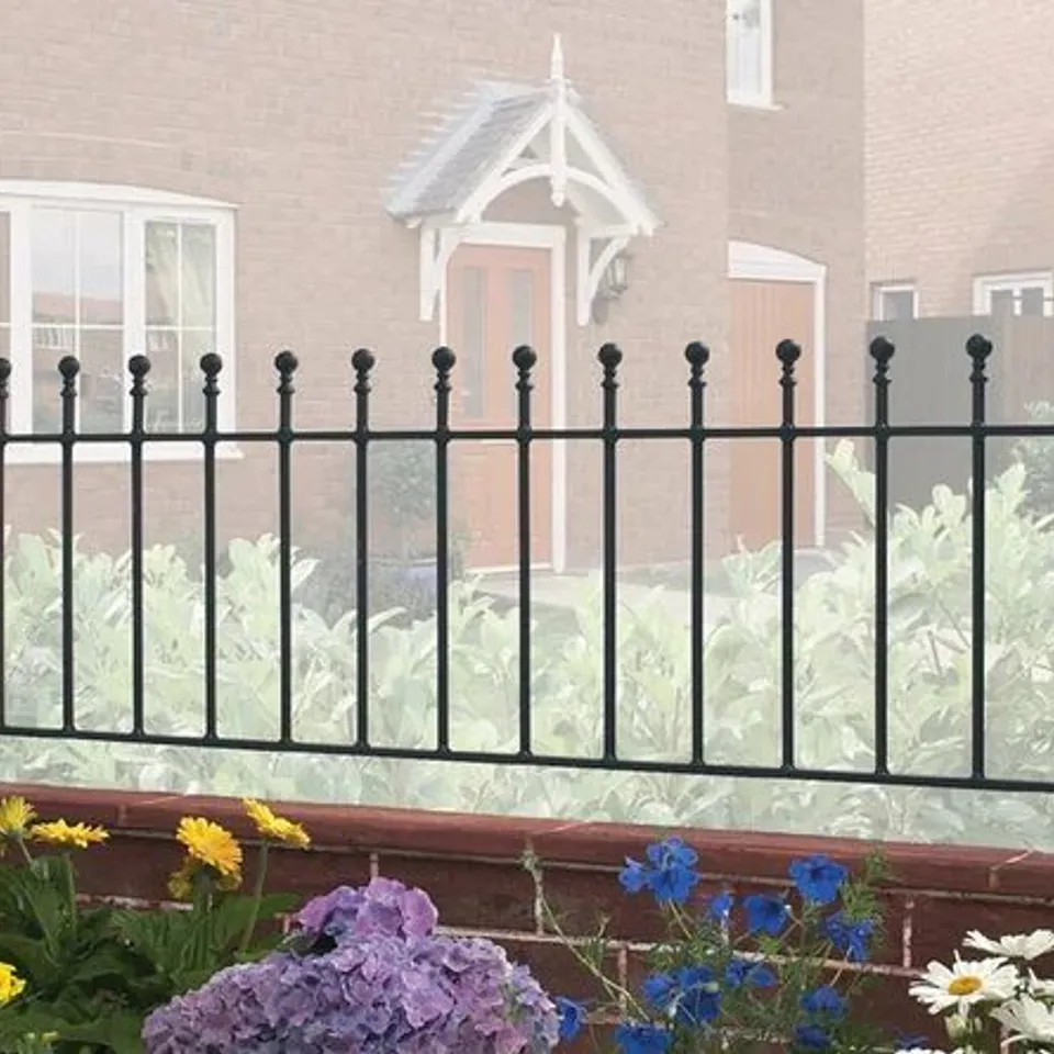 BEGONIA BALL TOP METAL RAILING PANEL