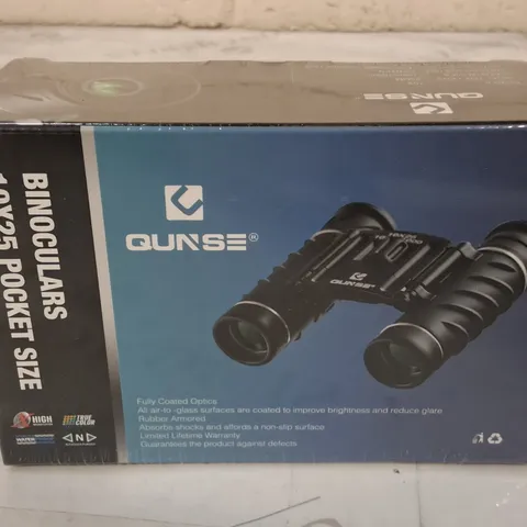 SEALED QUNSE POCKET SIZE 10X25 BINOCULARS