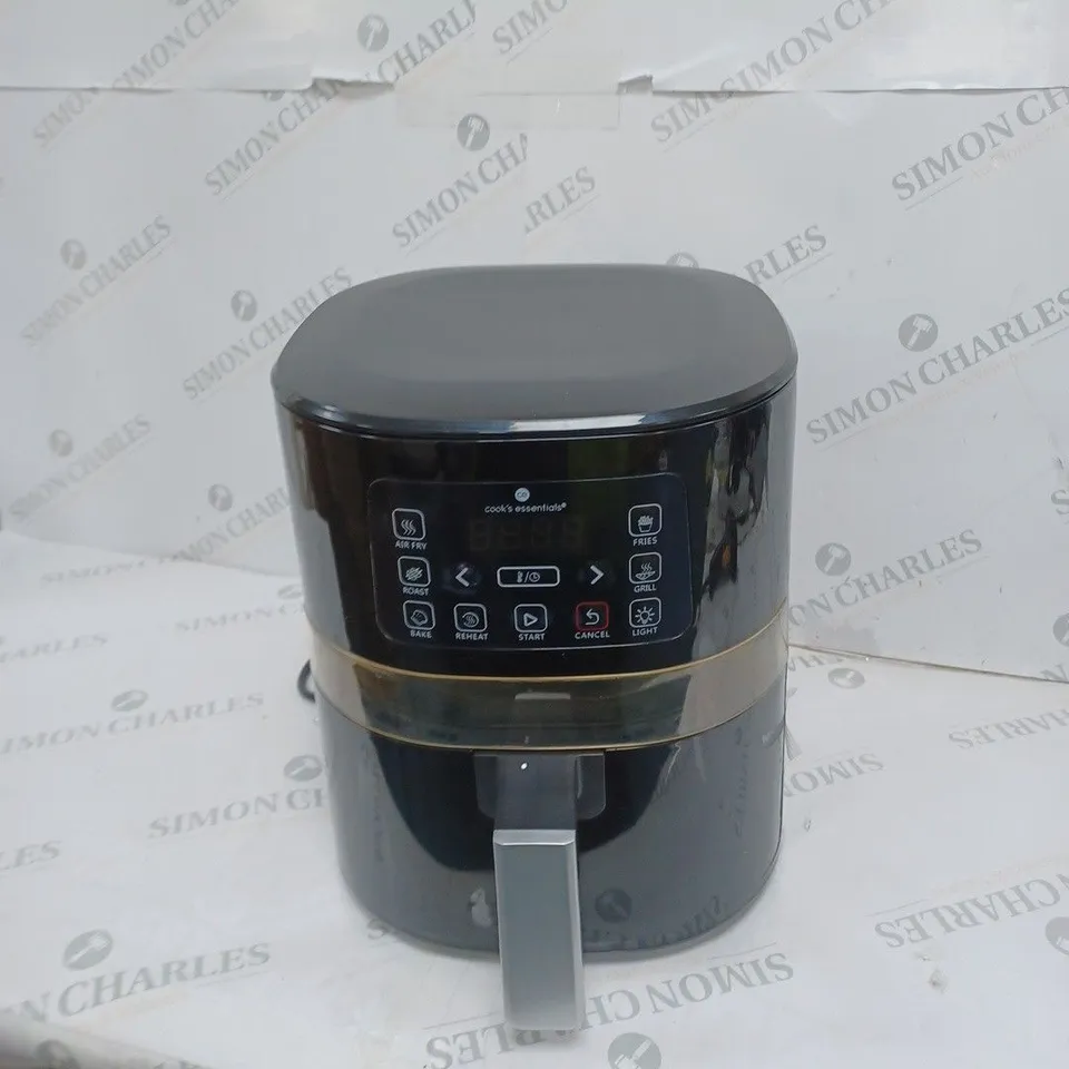 BOXED COOK'S ESSENTIALS 4L AIR FRYER IN BLACK