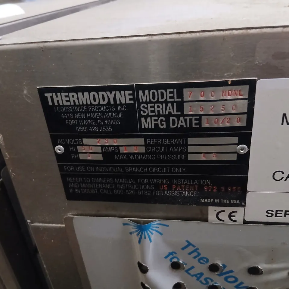 THERMODYNE 700NDNL 8-DRAWER STAINLESS STEEL FOODSERVICE CABINET