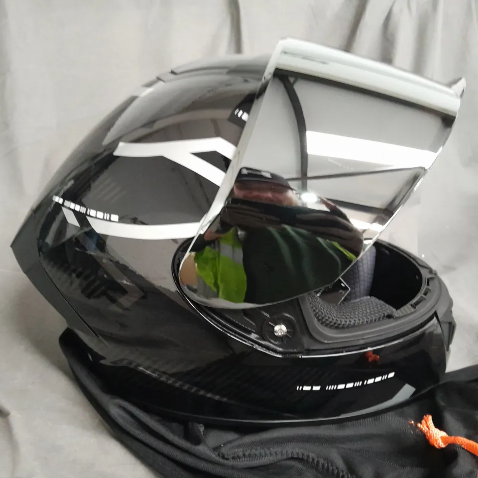 LVS HF-701DV HELMET SIZE L IN BLACK 