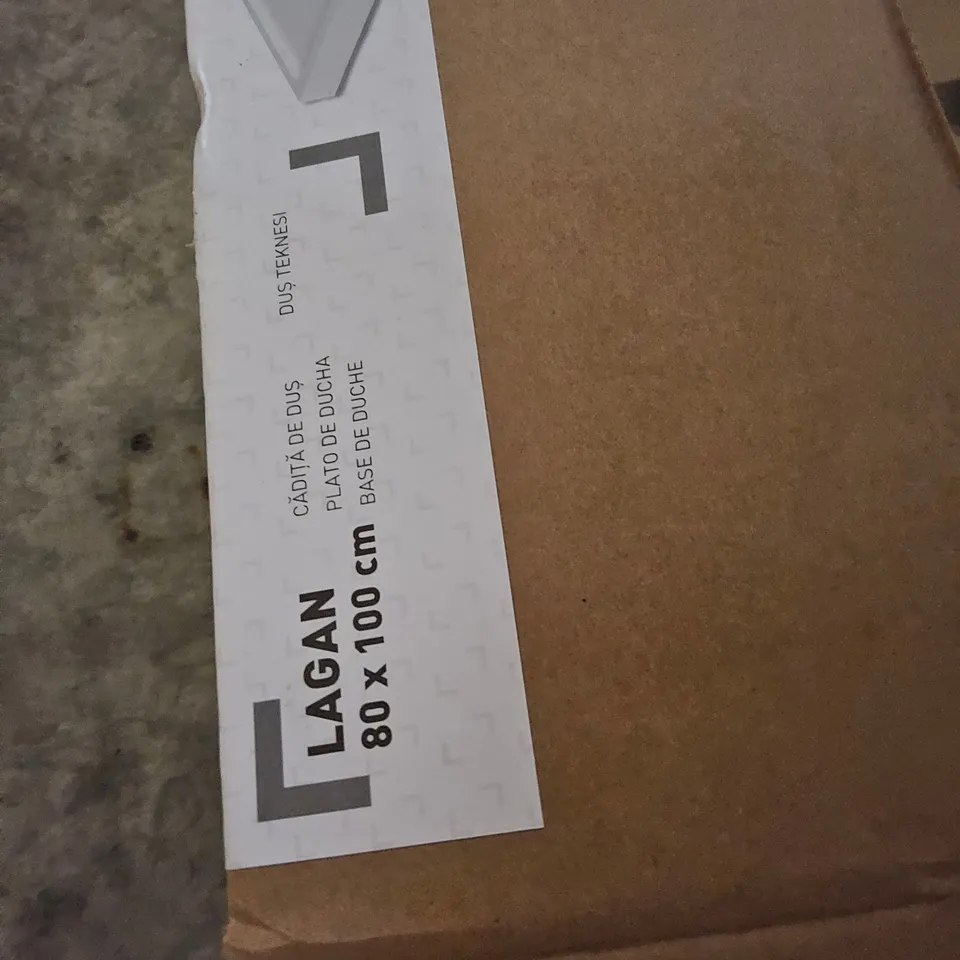 BOXED LAGAN SHOWER TRAY 80 × 100cm