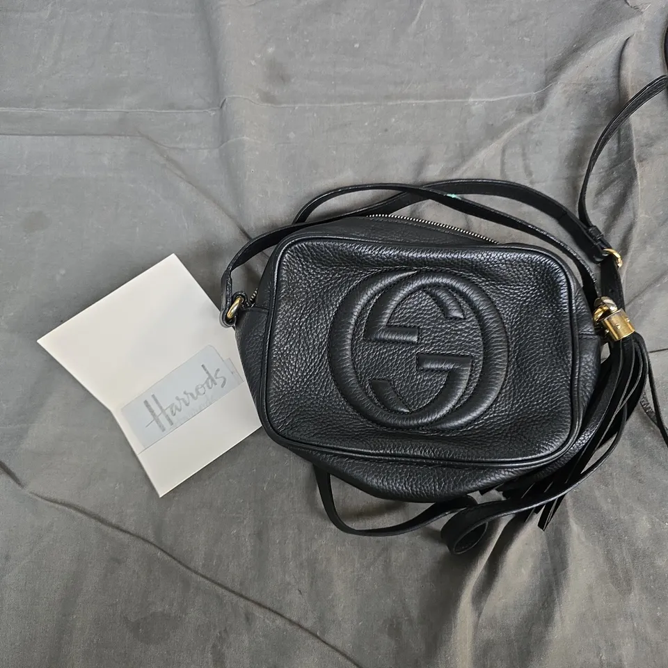 Gucci Leather Camera Bag – Black, GG Logo