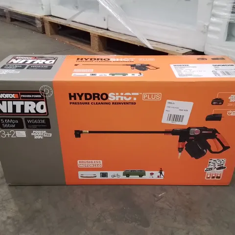 BOXED WORX 20V CORDLESS BRUSHLESS HYDROSHOT PRESSURE CLEANER