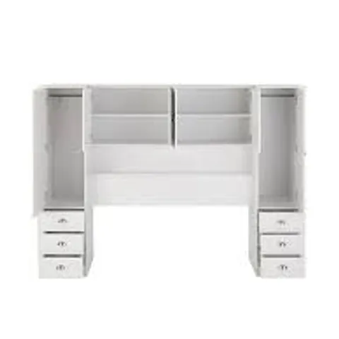 BOXED ATLANTA OVERBED STORAGE UNIT - WHITE (3 BOXES)