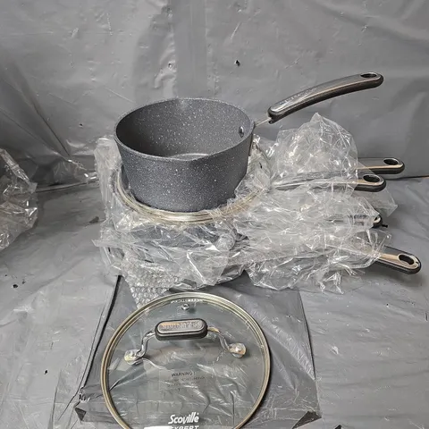 SCOVILLE EXPERT TOUGHENED ALUMINIUM 4 + 1 COOKWARE SET