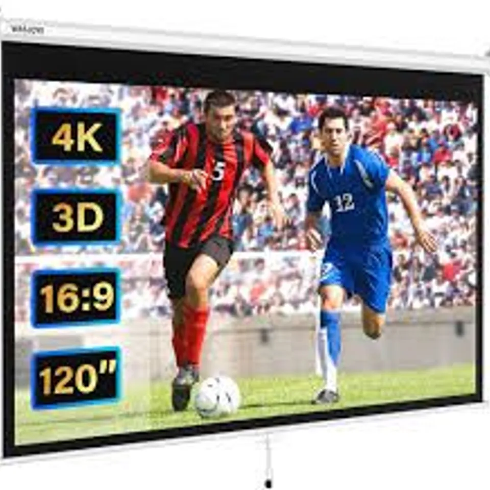 WASJOYE MANUAL PULL-DOWN PROJECTOR SCREEN