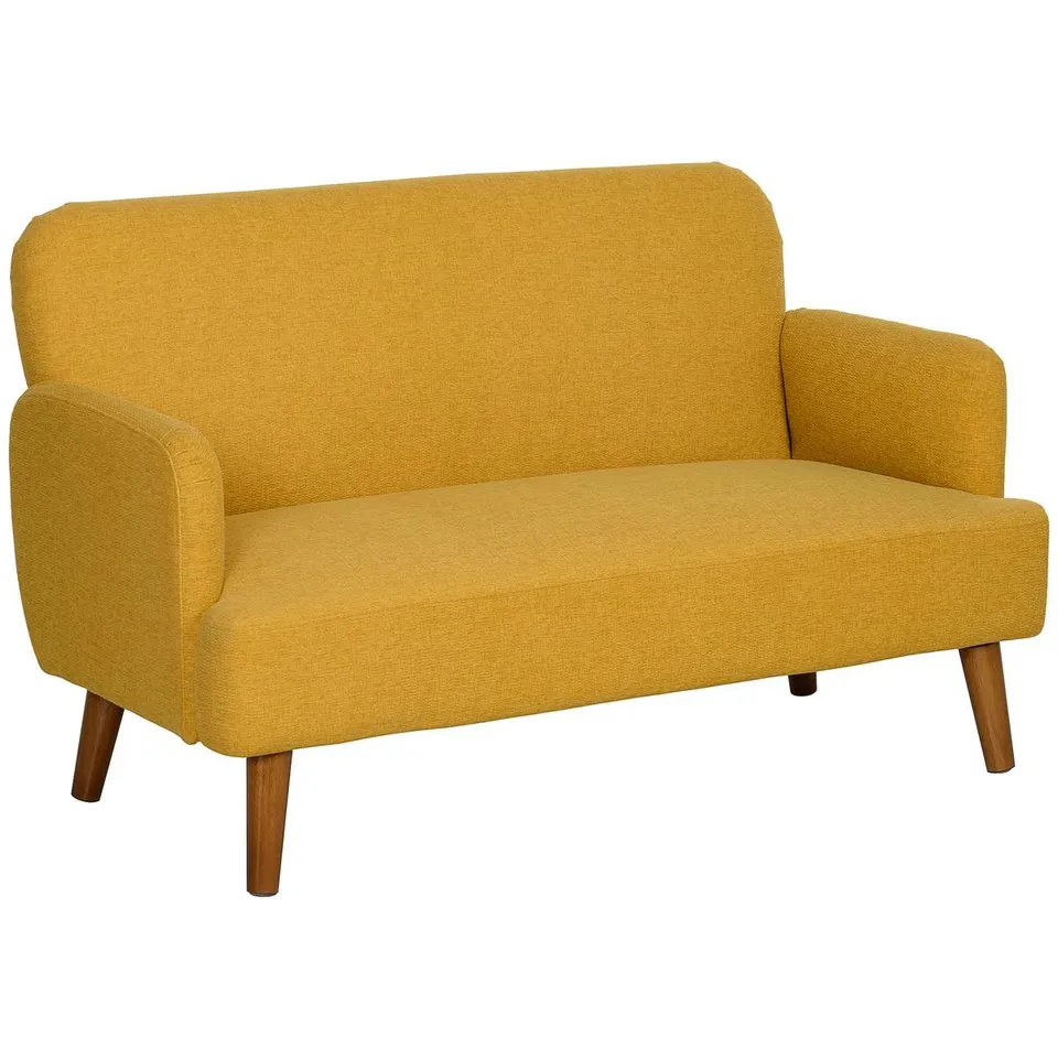 BOXED HEREFORDSHIRE 2 SEATER LOVESEAT - YELLOW (1 BOX)