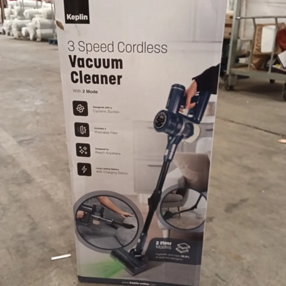 BOXED KEPLIN 3 SPEED CORDLESS VACUUM CLEANER WITH 2 MODE