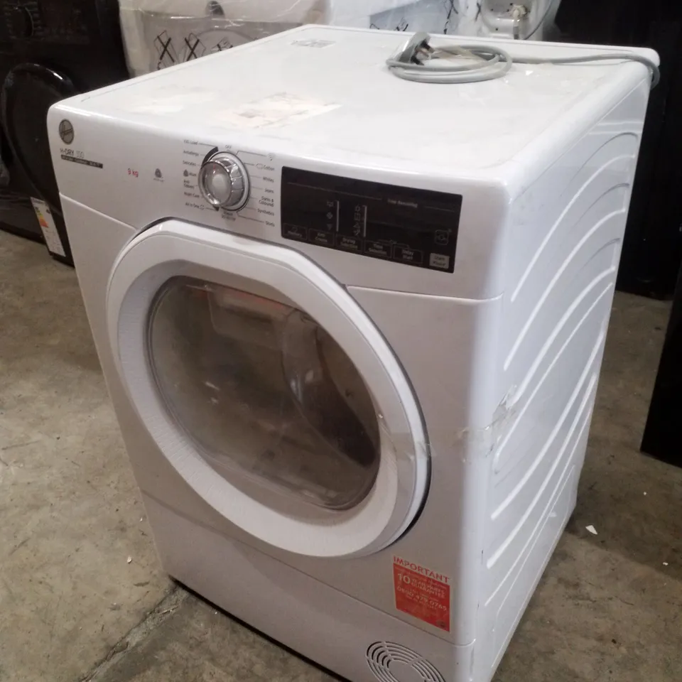 HOOVER H-DRY 350 9KG FREESTANDING CONDENSER DRYER IN WHITE - HREC9TE80