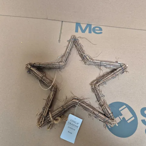 BOX OF APPROX 12 GISELA GRAHAM LONDON TWIG STAR WREATH