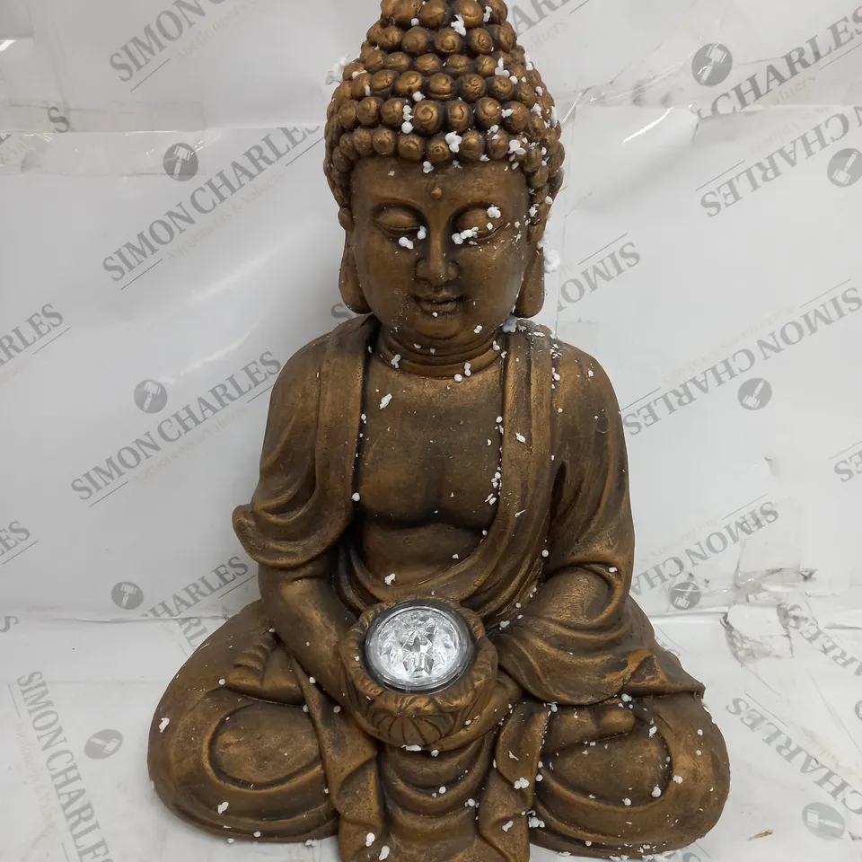 OUTLET MY GARDEN STORIES SOLAR BUDDHA STATUE