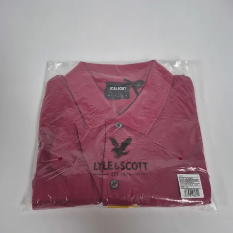 LYLE & SCOTT SHORT SLEEVE POLO SHIRT – RICH BURGUNDY, XL