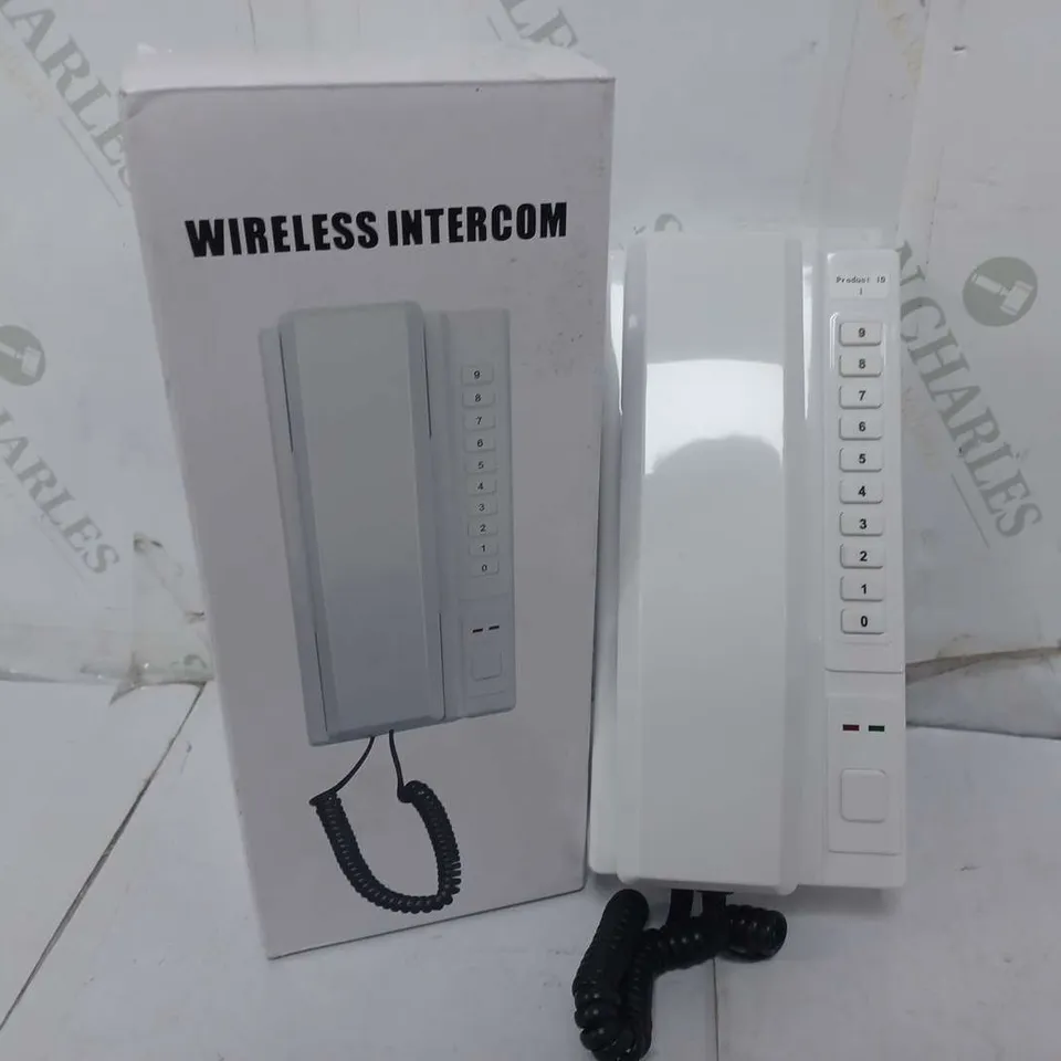 BOXED WIRELESS INTERCOM IN WHITE
