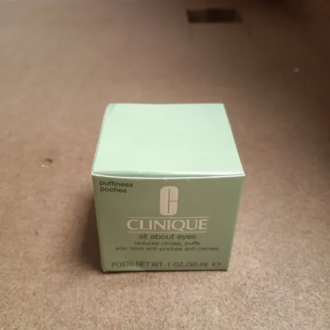 CLINIQUE ALL ABOUT EYES EYE CREAM – 30 ML (1 OZ), BOXED