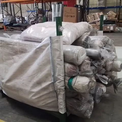STILLAGE OF APPROXIMATELY 20 QUALITY BAGGED DESIGNER RUGS