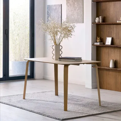 BOXED JULIAN BOWEN KAITO DINING TABLE - BLEACHED OAK (1 BOX)
