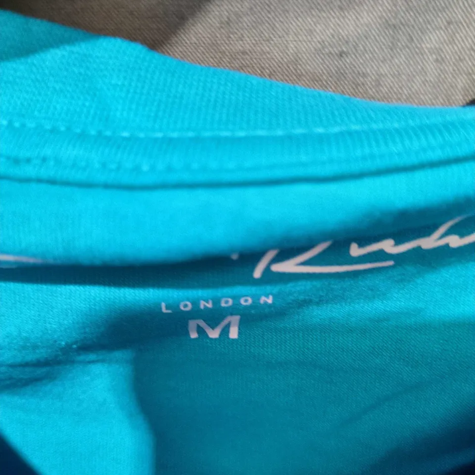 TURQUOISE T-SHIRT & HOODIE SET, SIZE M