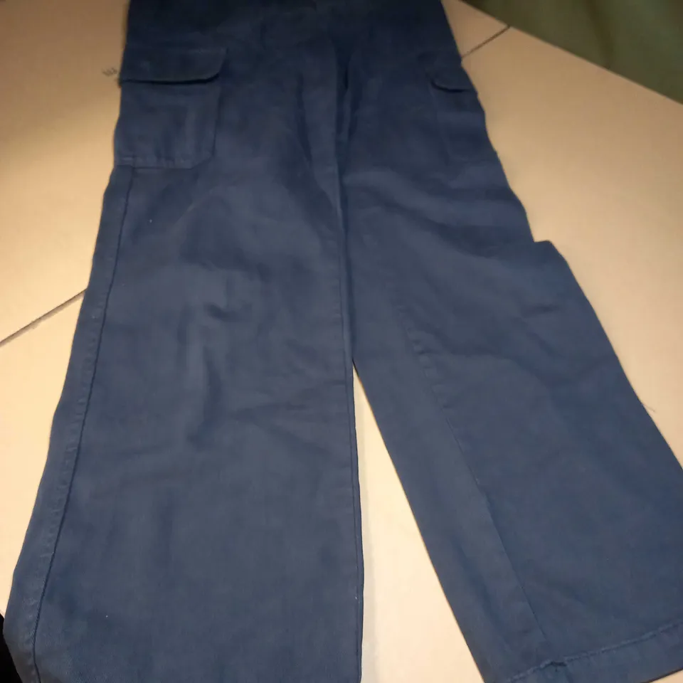 ZARA NAVY HARD WEARING TROUSERS - SIZE 10