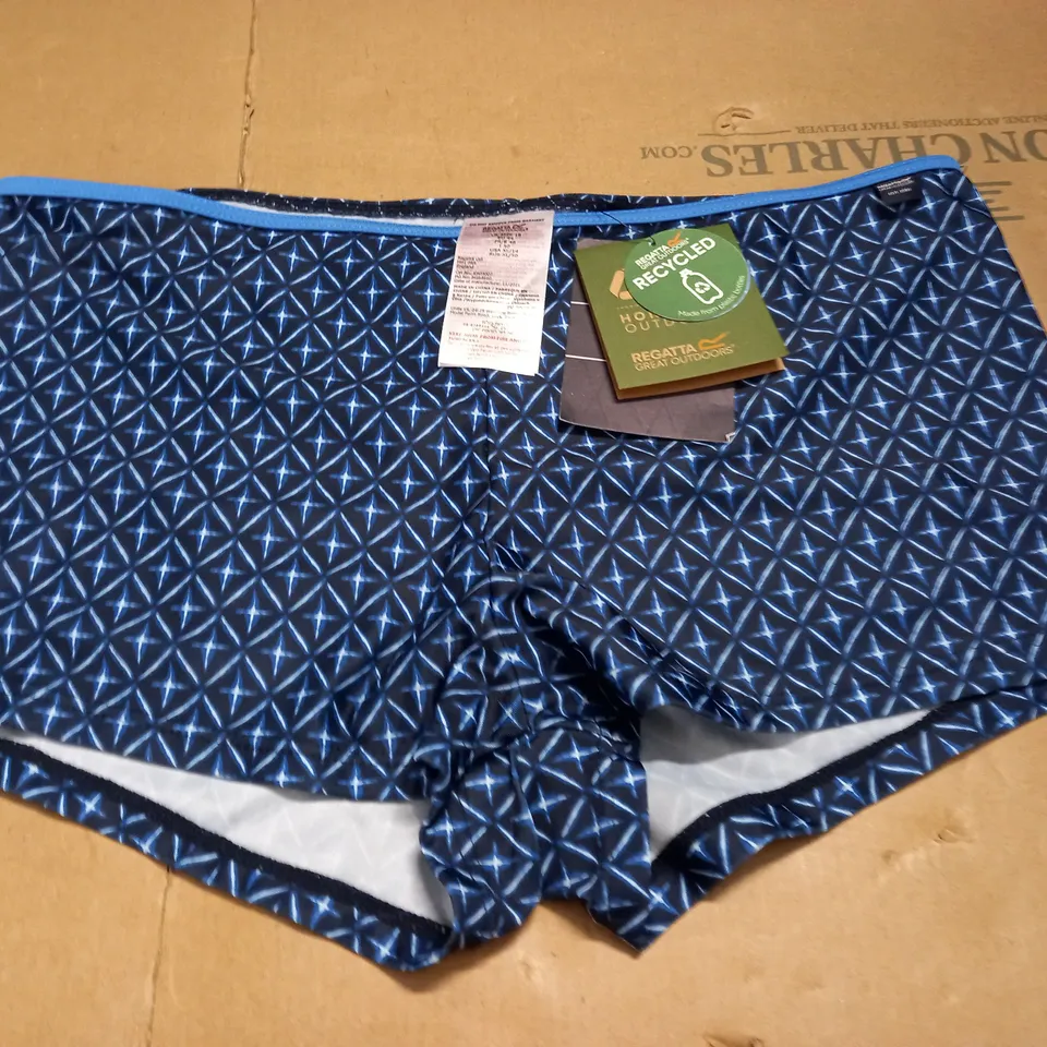 REGATTAACEANA BIKINI SHORTS IN NAVY TILE - UK 18