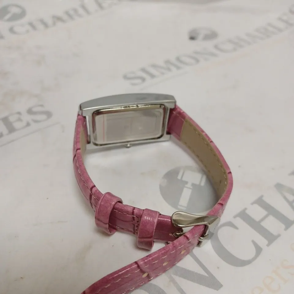 LADIES STOCKWELL WATCH – TEXTURED DIAL WITH SUB DIAL MINUTE HAND – LEATHER STRAP – GIFT BOX INCLUDED