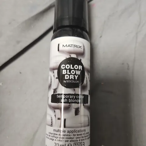 BOX OF APPROXIMATELY 24 MATRIX COLOR BLOW DRY TEMPORARY COLOUR ASH BLONDE – 70ML BOTTLES