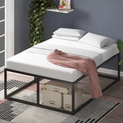 BOXED DEKKER MINIMAL METAL BED - 48CM HIGH // SIZE UNSPECIFIED (1 BOX)