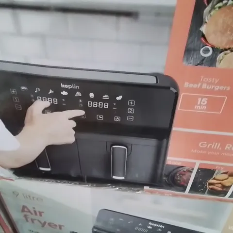 BOXED KEPLIN 9 LITRE DUAL DRAWER AIRFRYER